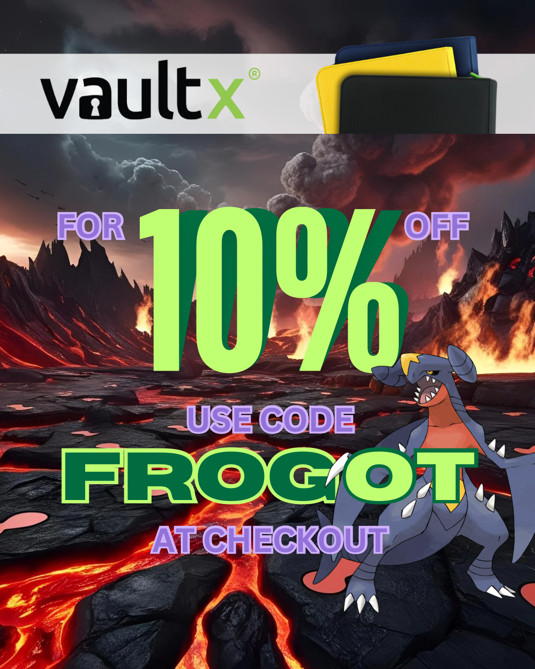 For 10% off on VaultX use code FrogOT at checkout